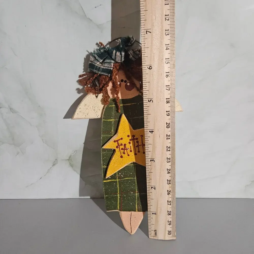 Wooden Faith Christmas ornament